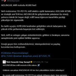 Milli Havacılıkta Tarihi Başarı: Aksungur İHA’sı Yerli Motorla Uçtu